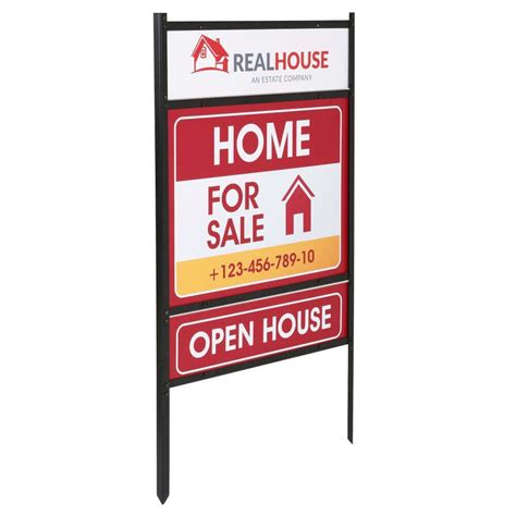 Real Estate Yard Sign Metal H Frame (5